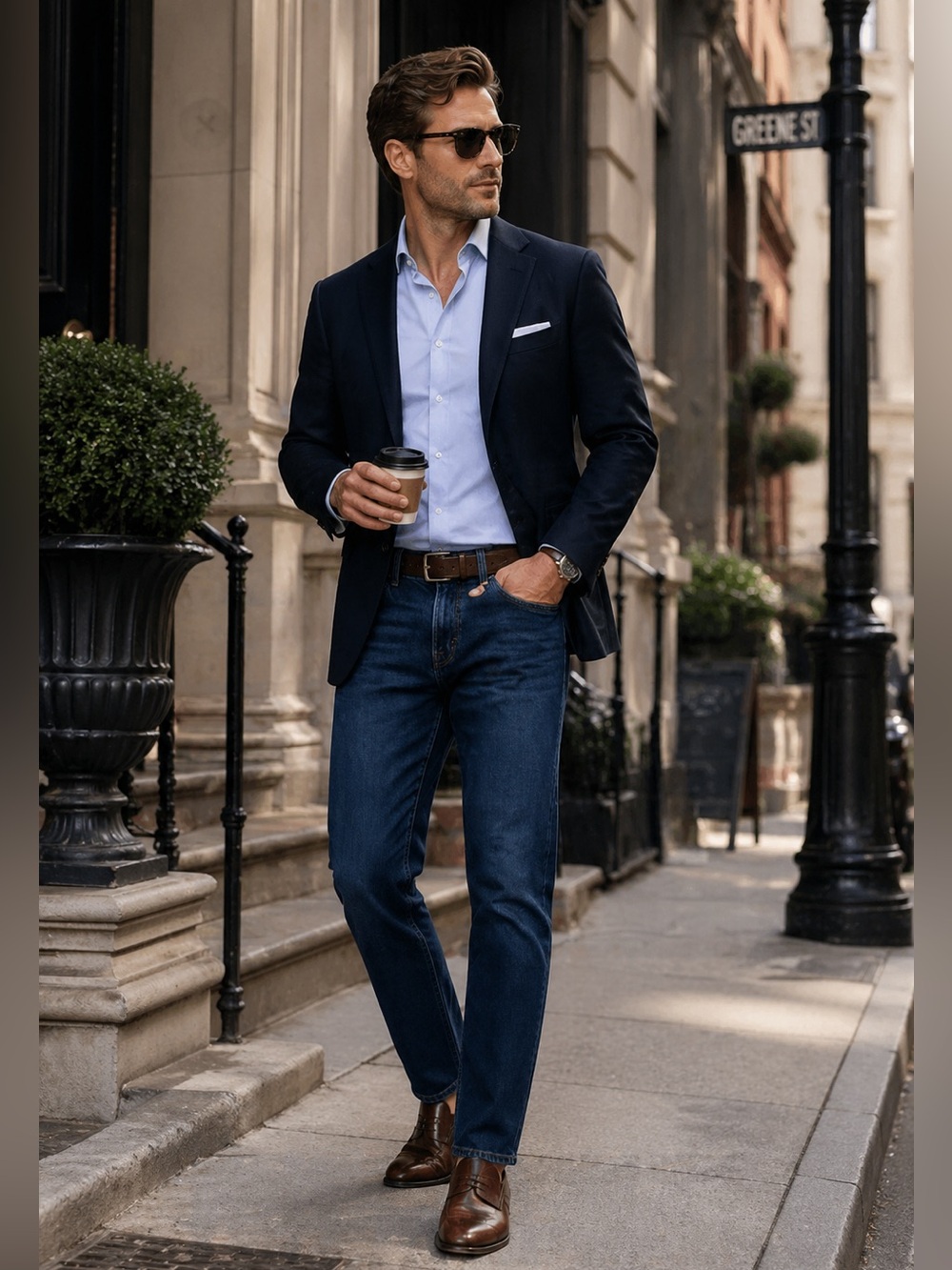 Banana Republic Men’s Blue Vintage Straight Leg Jeans Classic Style 36X32